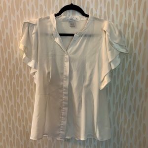 White tailored blouse